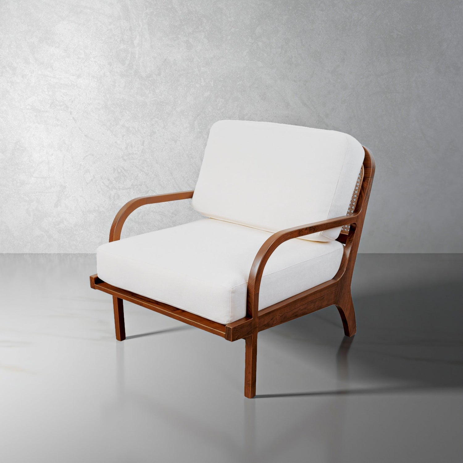 Gaspar Armchair-France & Son-FL1040BGE-Lounge Chairs-1-France and Son