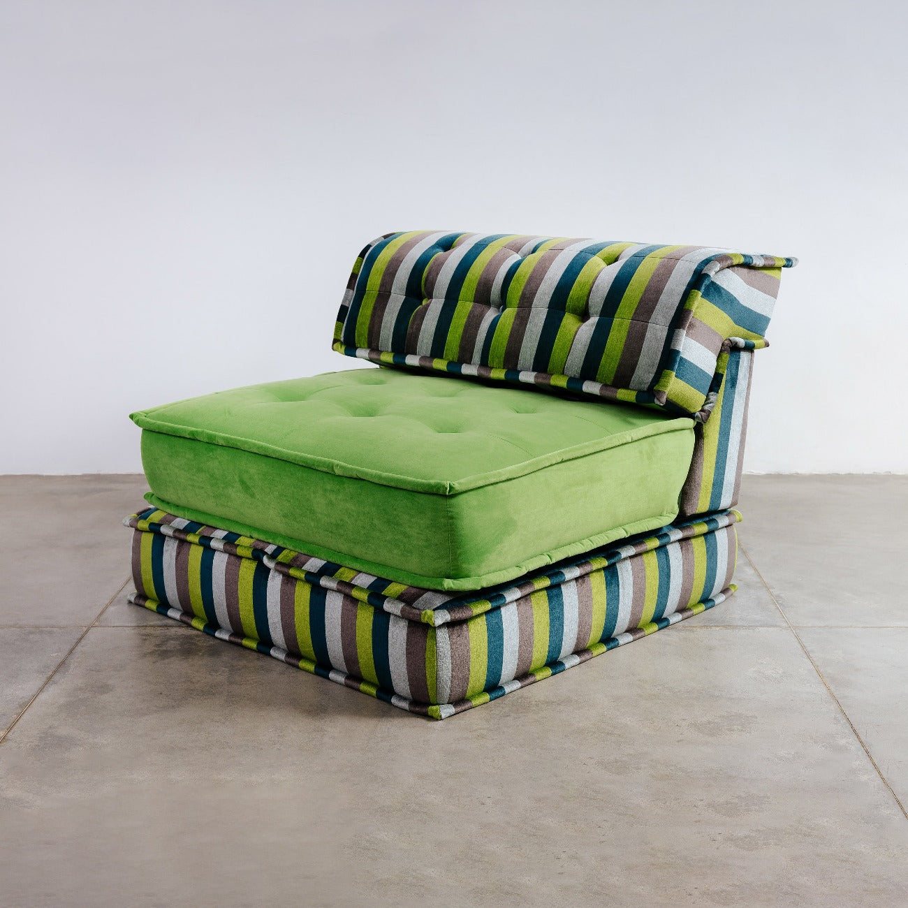 Bohemian Modular Sectional-France & Son-FL1057BKSEAT-GREEN-SectionalsGreen Section-4-France and Son