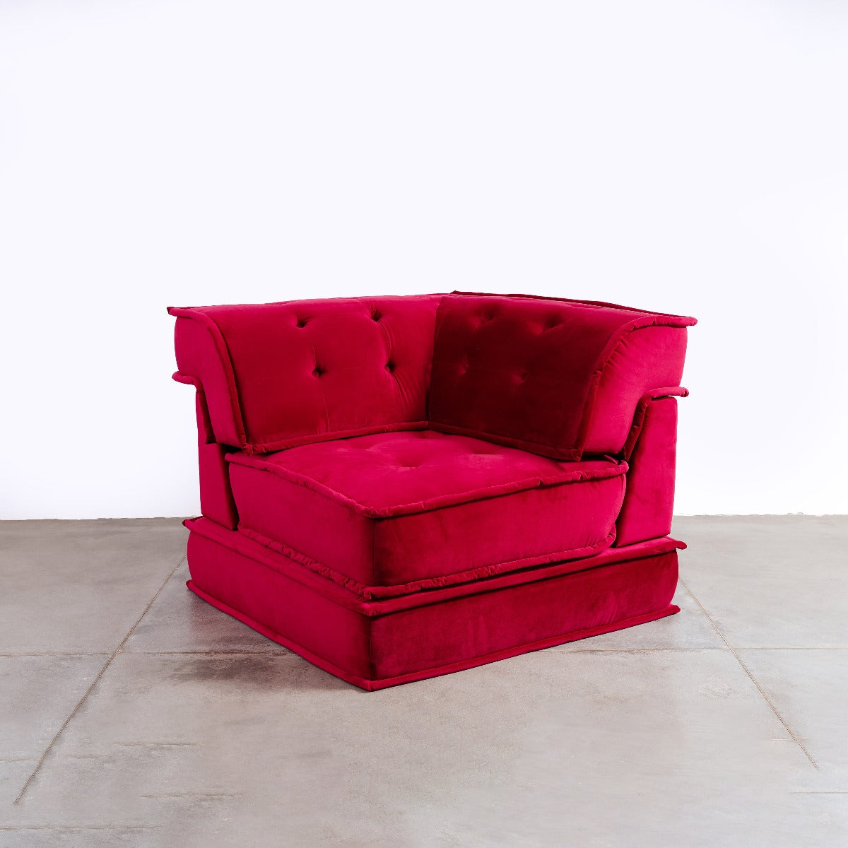 Bohemian Modular Sectional-France & Son-FL1057CORNER-RED-SectionalsRed Corner-6-France and Son