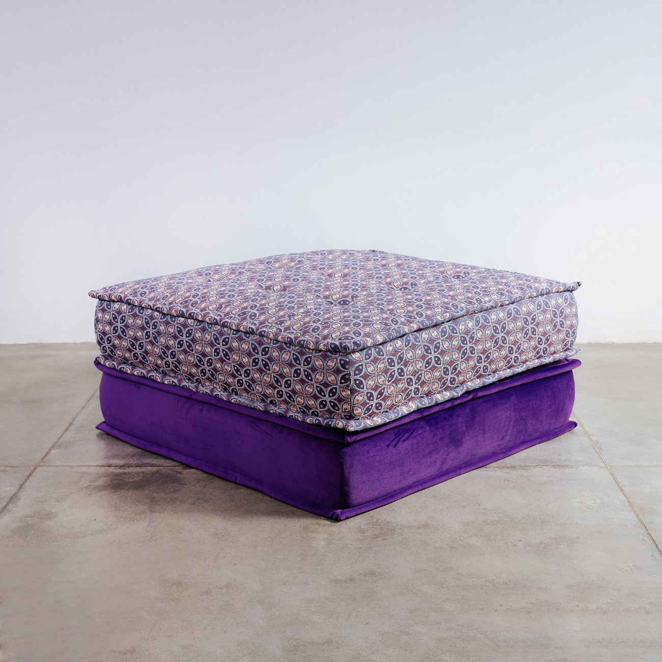 Bohemian Modular Sectional-France & Son-FL1057SEAT-PURPLE-SectionalsPurple Ottoman-14-France and Son