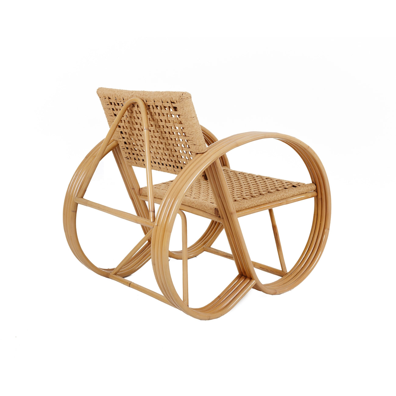 Pretzel Lounge Chair - Hand Woven-France & Son-FL1059NTRL-Lounge Chairs-4-France and Son