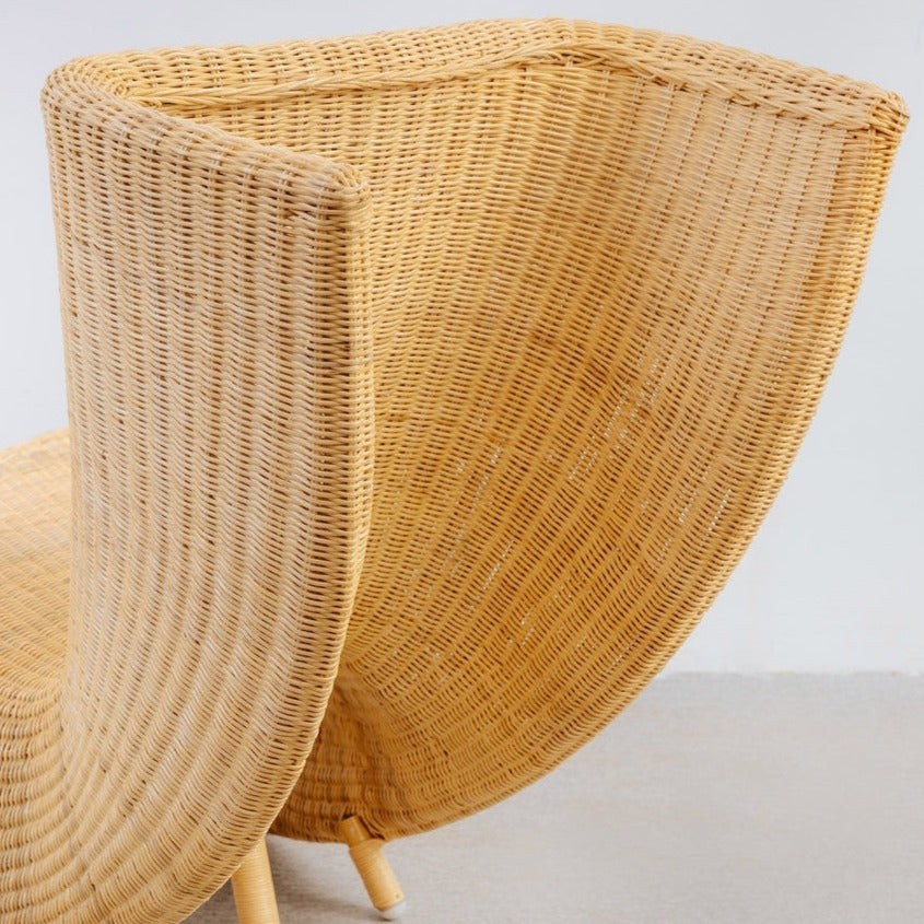 Rattan Felt Chair-France & Son-FL1071-Lounge Chairs-6-France and Son