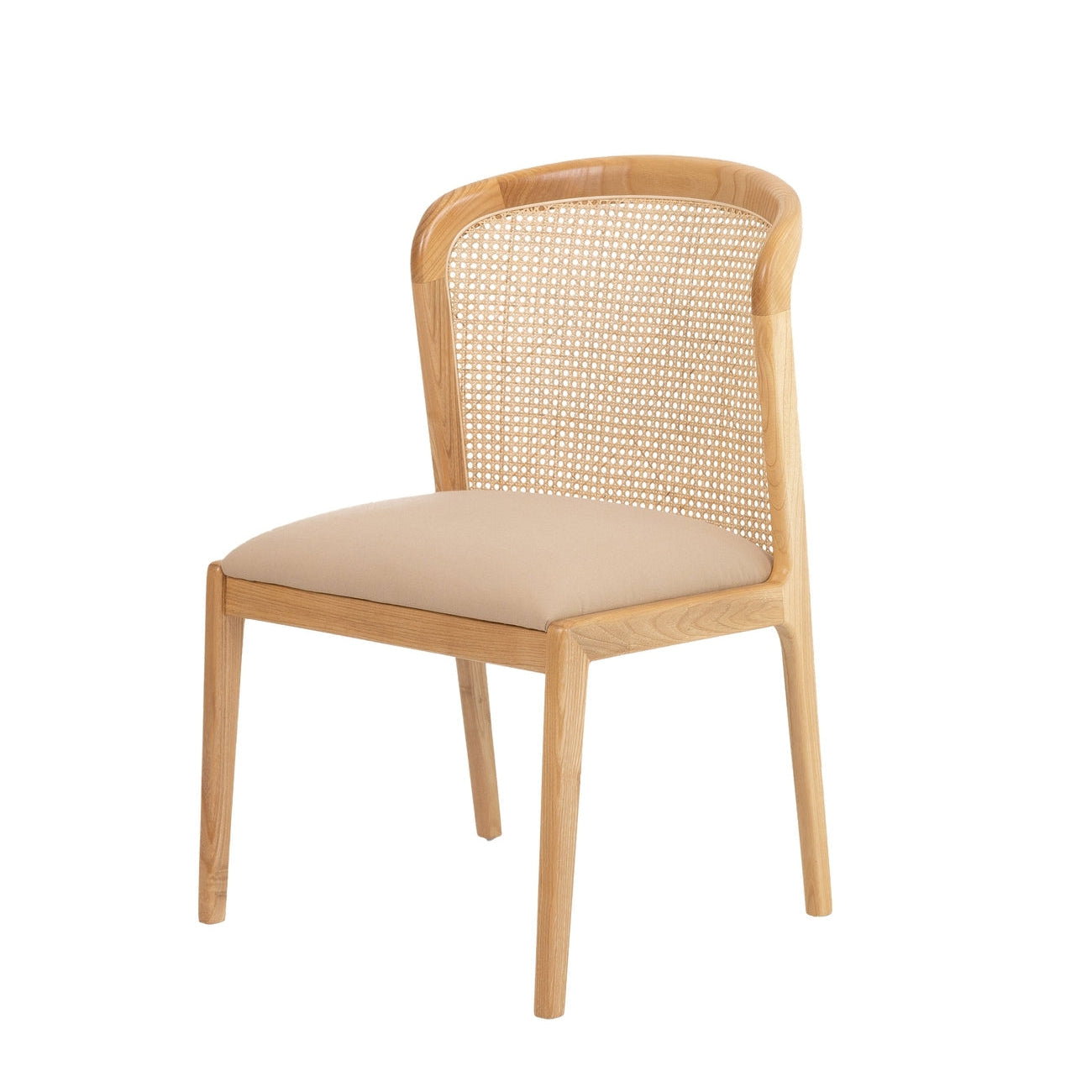 Quinn Teak Dining Chair-France & Son-FL1095BGE-Dining Chairs-2-France and Son