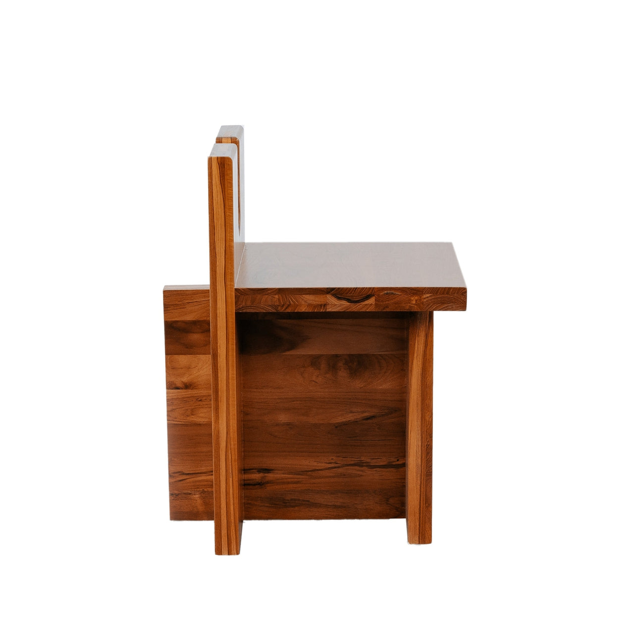 Teak Wood Cowan Dining Chair-France & Son-FL1121NTRL-Stools & OttomansNatural Teak-12-France and Son