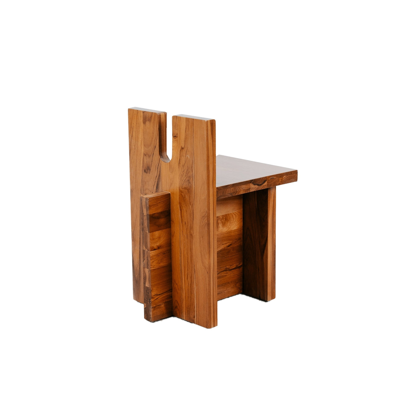 Teak Wood Cowan Dining Chair-France & Son-FL1121NTRL-Stools & OttomansNatural Teak-2-France and Son