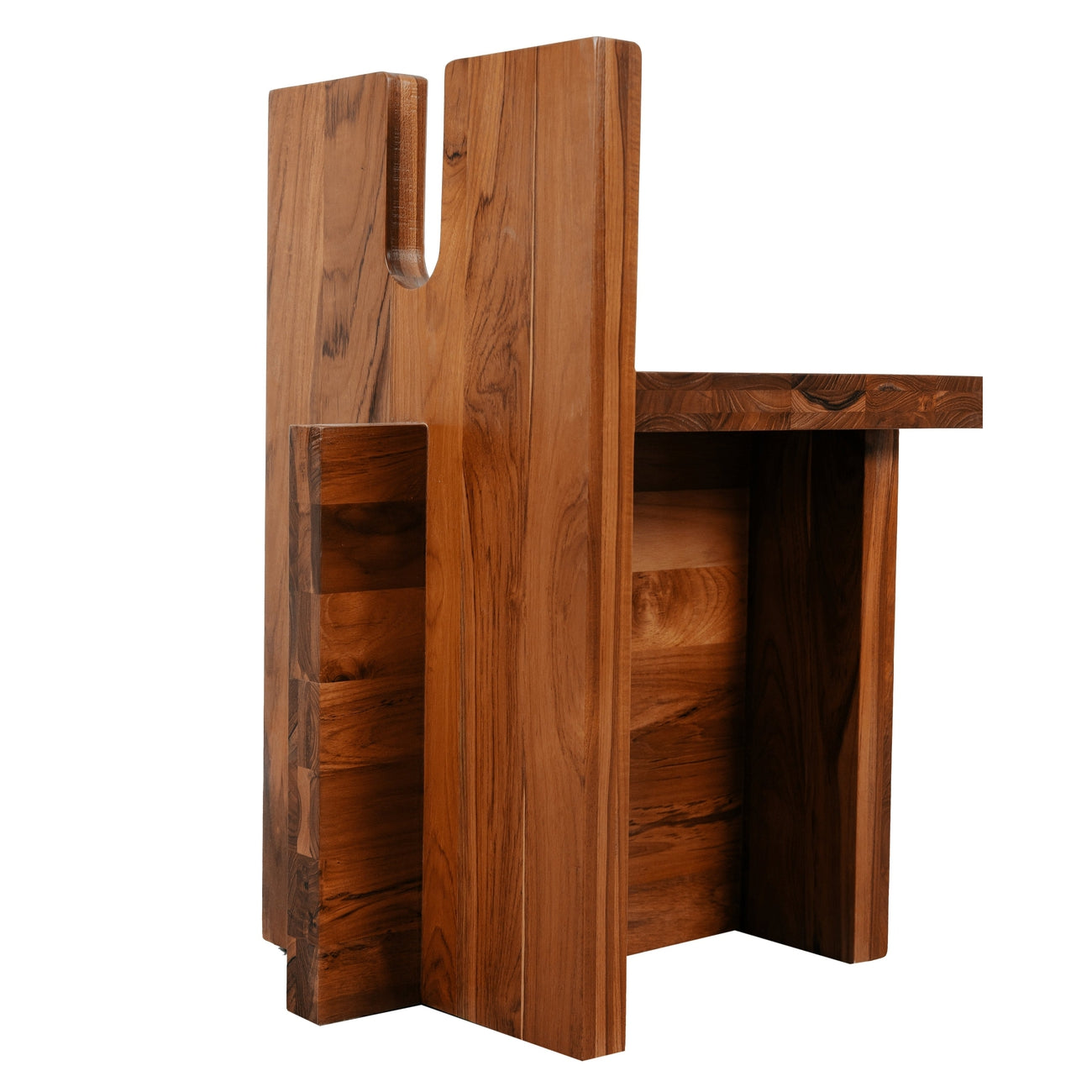 Teak Wood Cowan Dining Chair-France & Son-FL1121NTRL-Stools & OttomansNatural Teak-6-France and Son