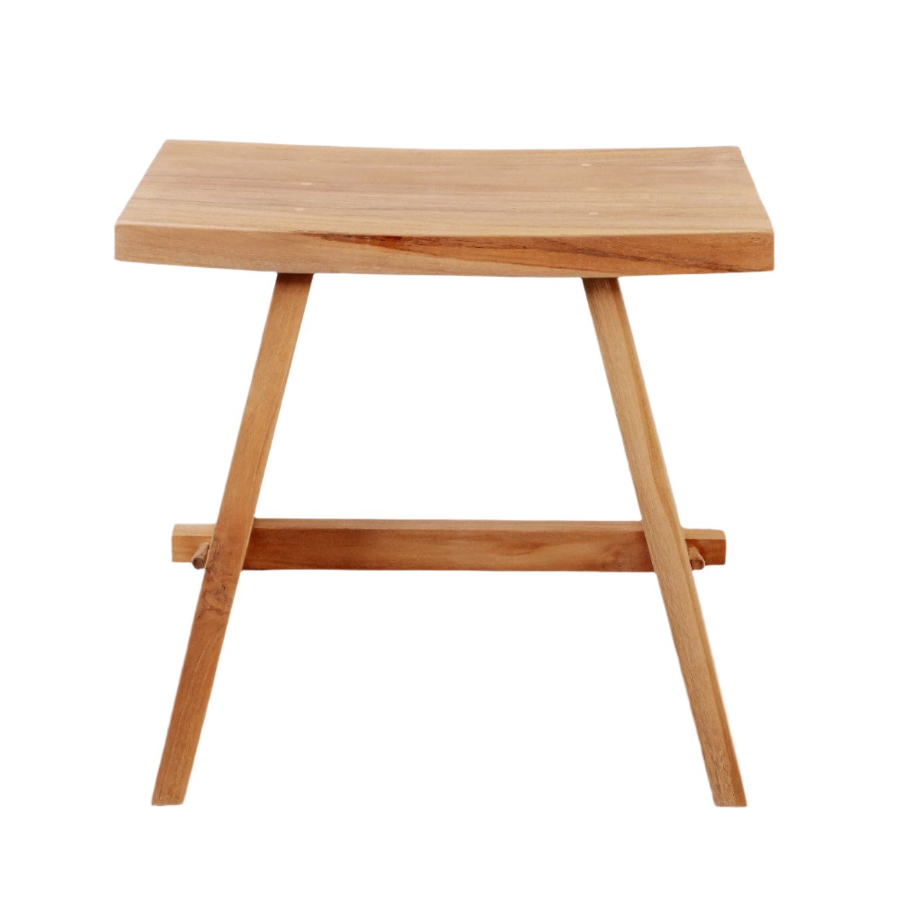 Teak A Stool-France & Son-FL1127NTRL-Stools & Ottomans-2-France and Son