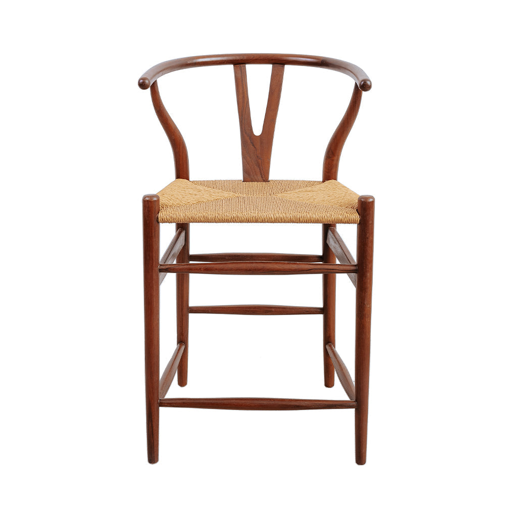 Wishbone Teak Counter Stool-France & Son-FL1180NTRL-Bar StoolsNatural-9-France and Son