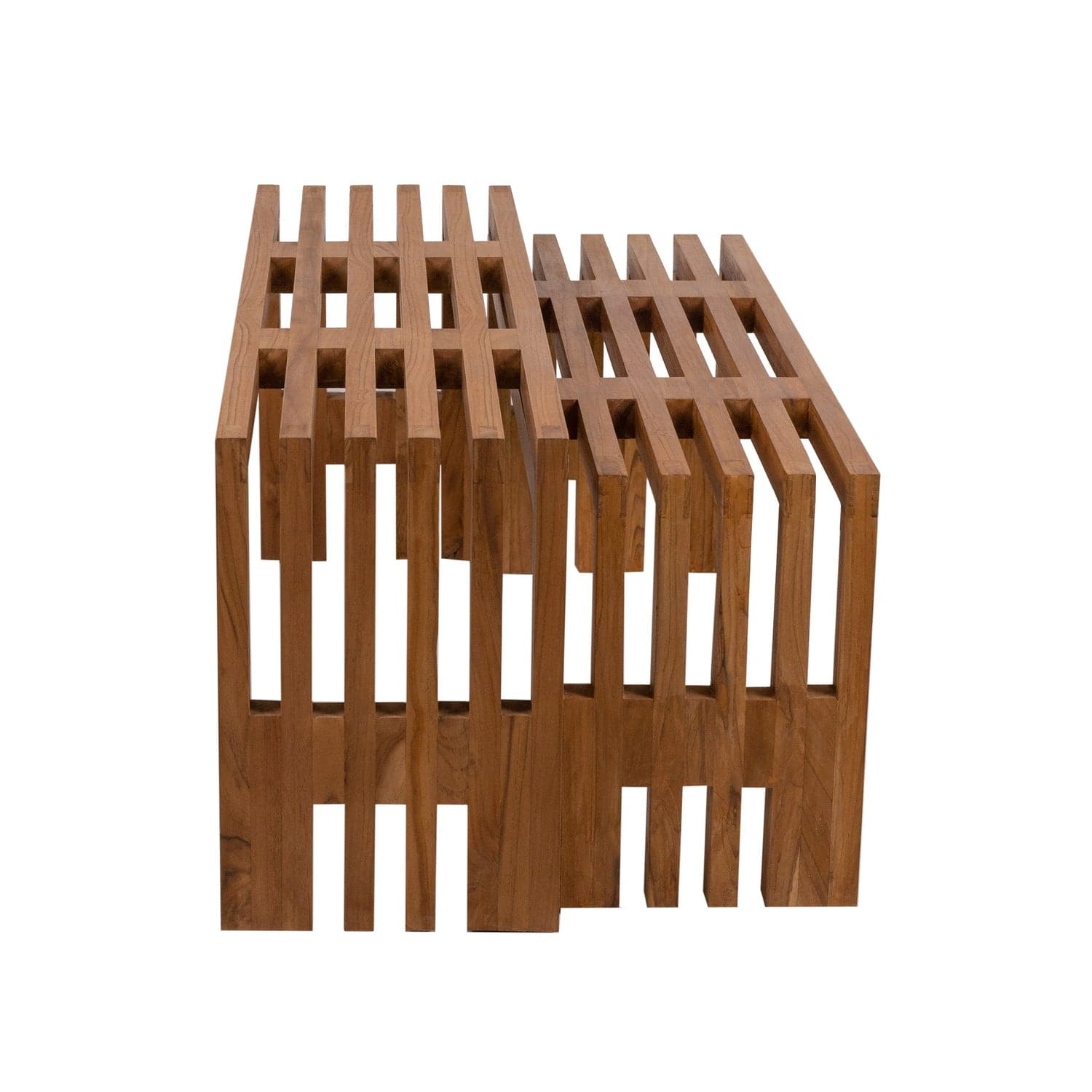 Jensen Slatted Nesting Bench-France & Son-FL1214NTRL-Benches-3-France and Son