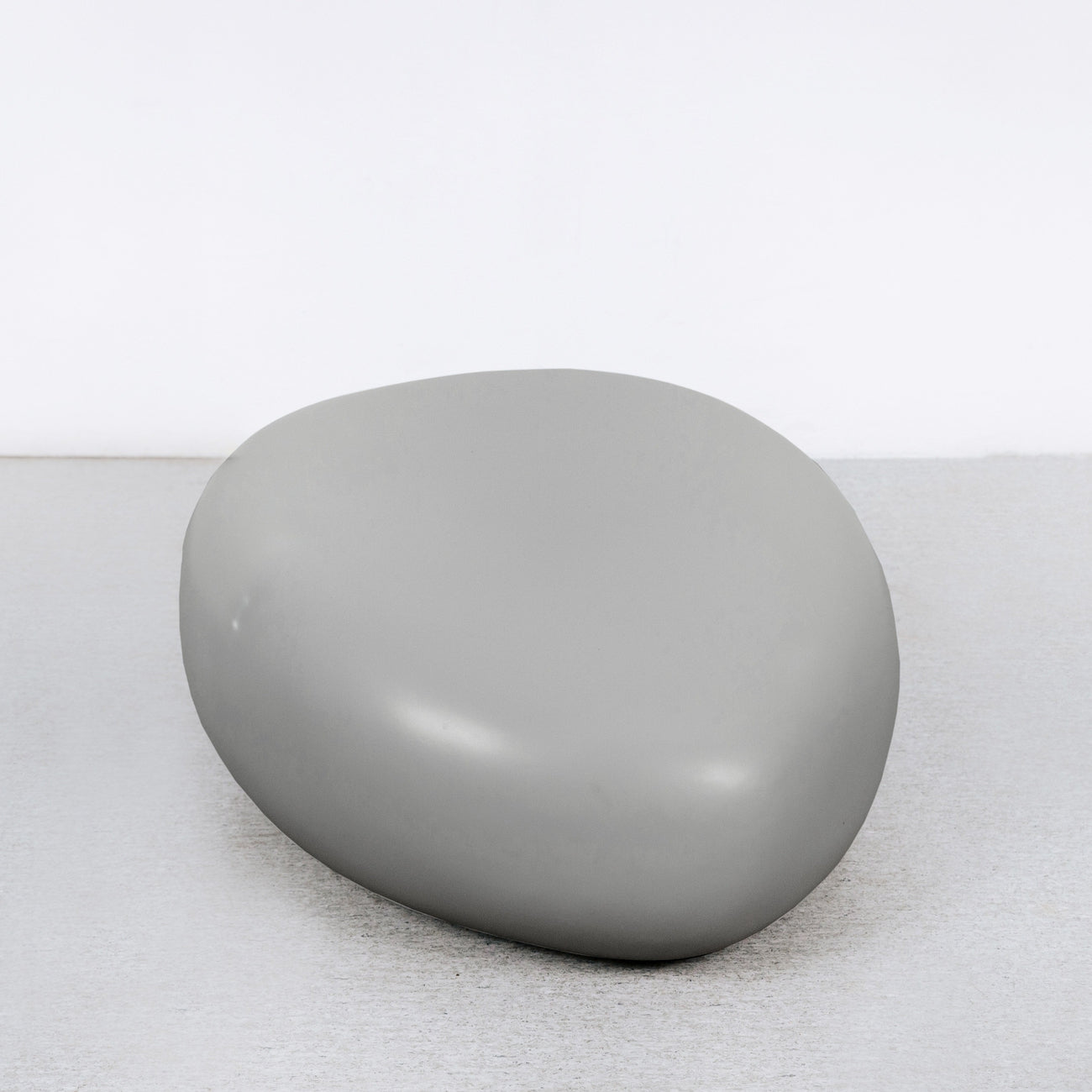 Smooth Pebble Coffee Table - Grey-France & Son-FL1216GREY-14-Coffee TablesShape A-6-France and Son