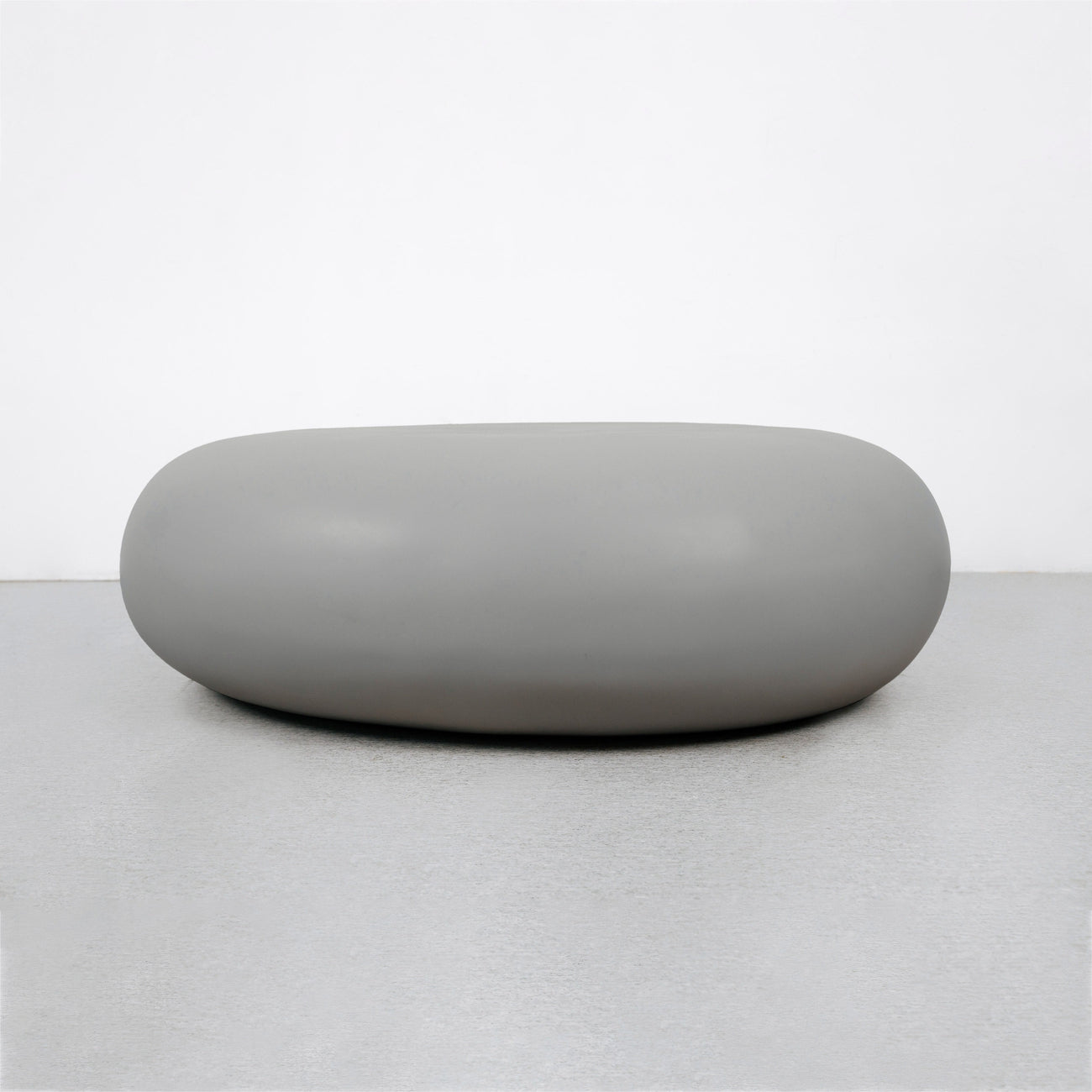 Smooth Pebble Coffee Table - Grey-France & Son-FL1216GREY-14-Coffee TablesShape A-1-France and Son