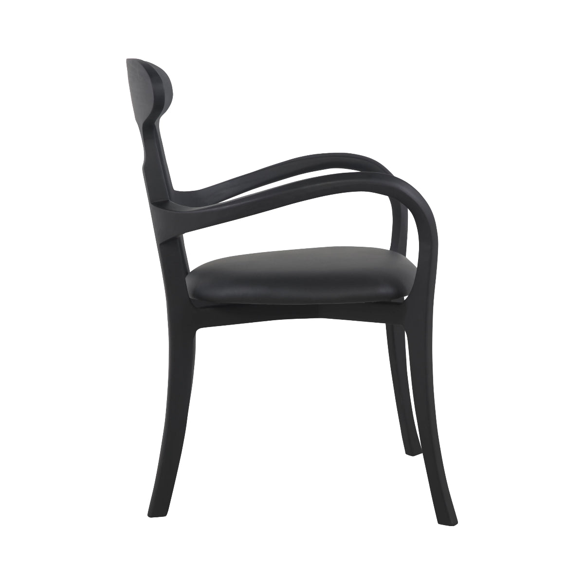 Teak Kringle Dining Chair-France & Son-FL1314BLK-Dining Chairs-5-France and Son