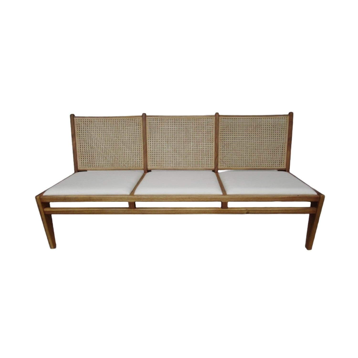 Mid Century Jeanneret Padded Kangaroo Sofa-France & Son-FL1343NTRL-Sofas-1-France and Son