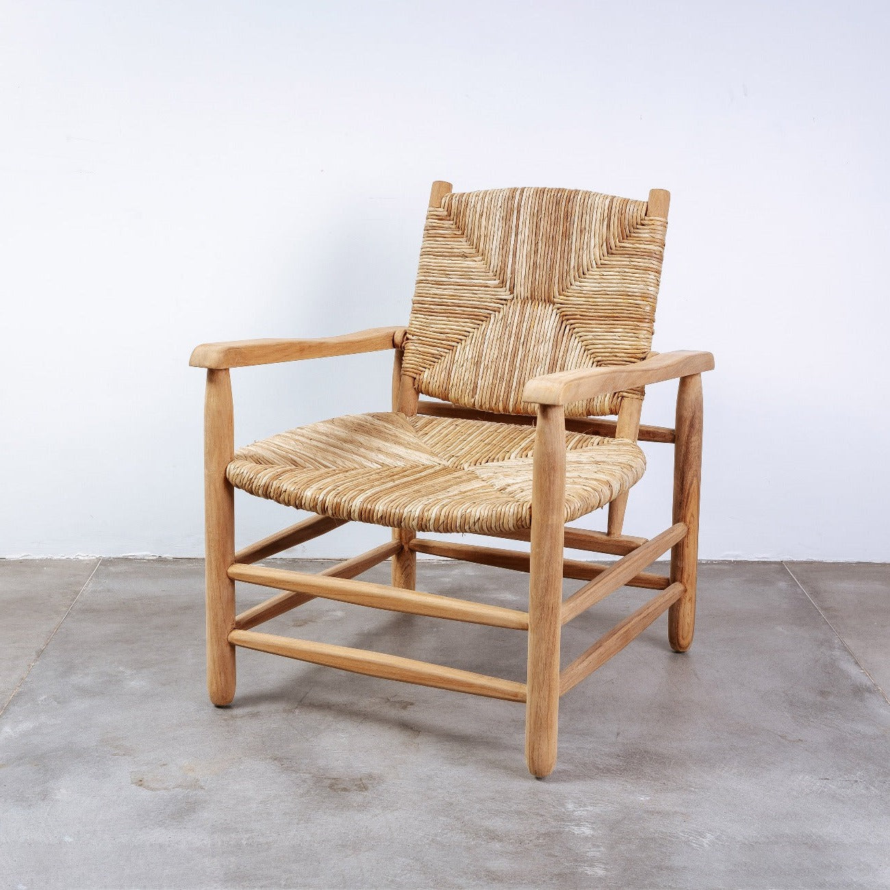 Perriand Teak Lounge Chair-France & Son-FL1345TEAK-Lounge Chairs-1-France and Son