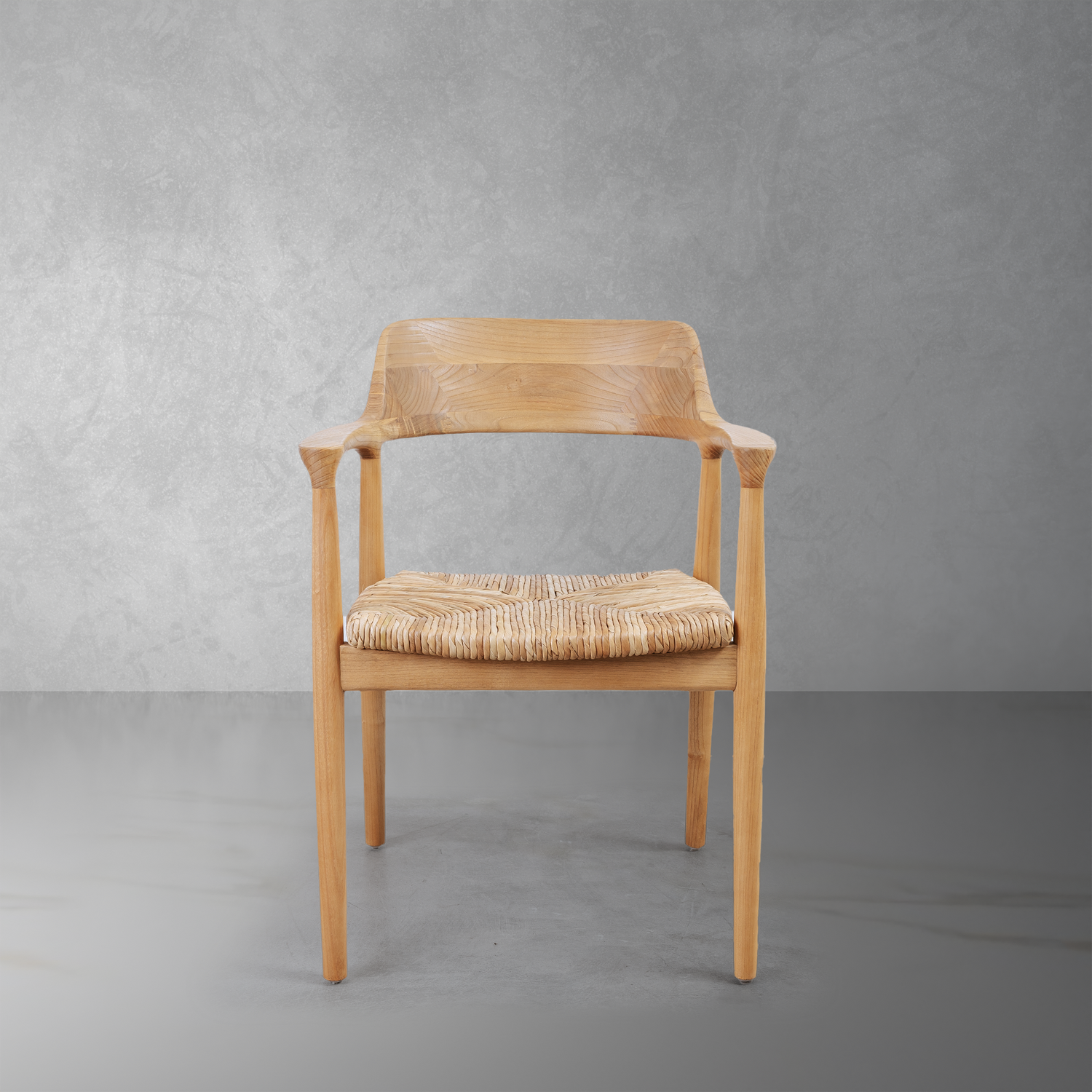 Perriand Teak Outdoor Dining Chair-France & Son-FL1351-Dining Chairs-1-France and Son