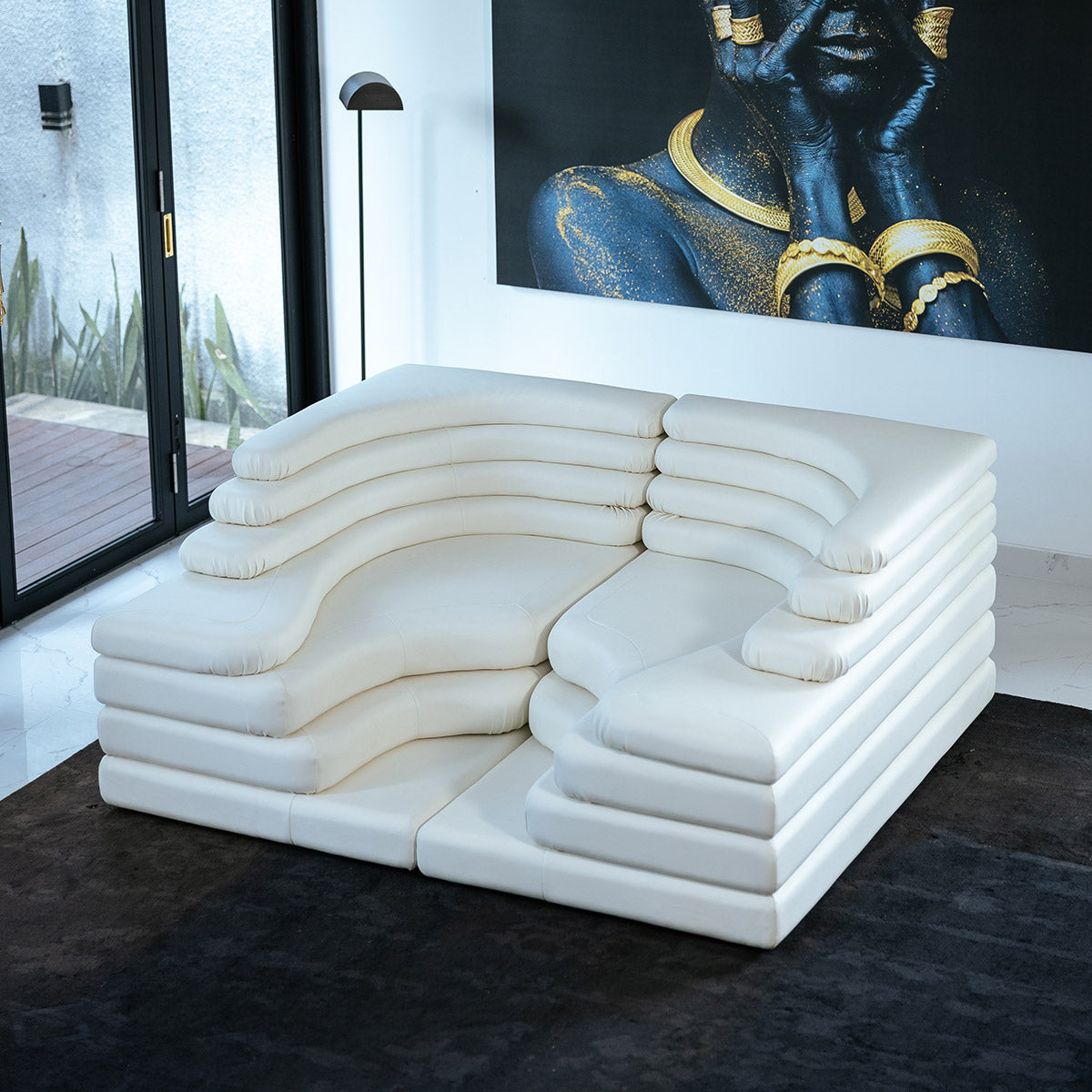 Terrazza Sofa - Vegan Leather-France & Son-FL1357WHTL-SofasLeft-2-France and Son