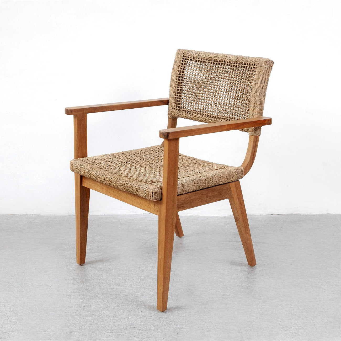 Scholz Woven Dining Chair-France & Son-FL1378-Dining Chairs-1-France and Son