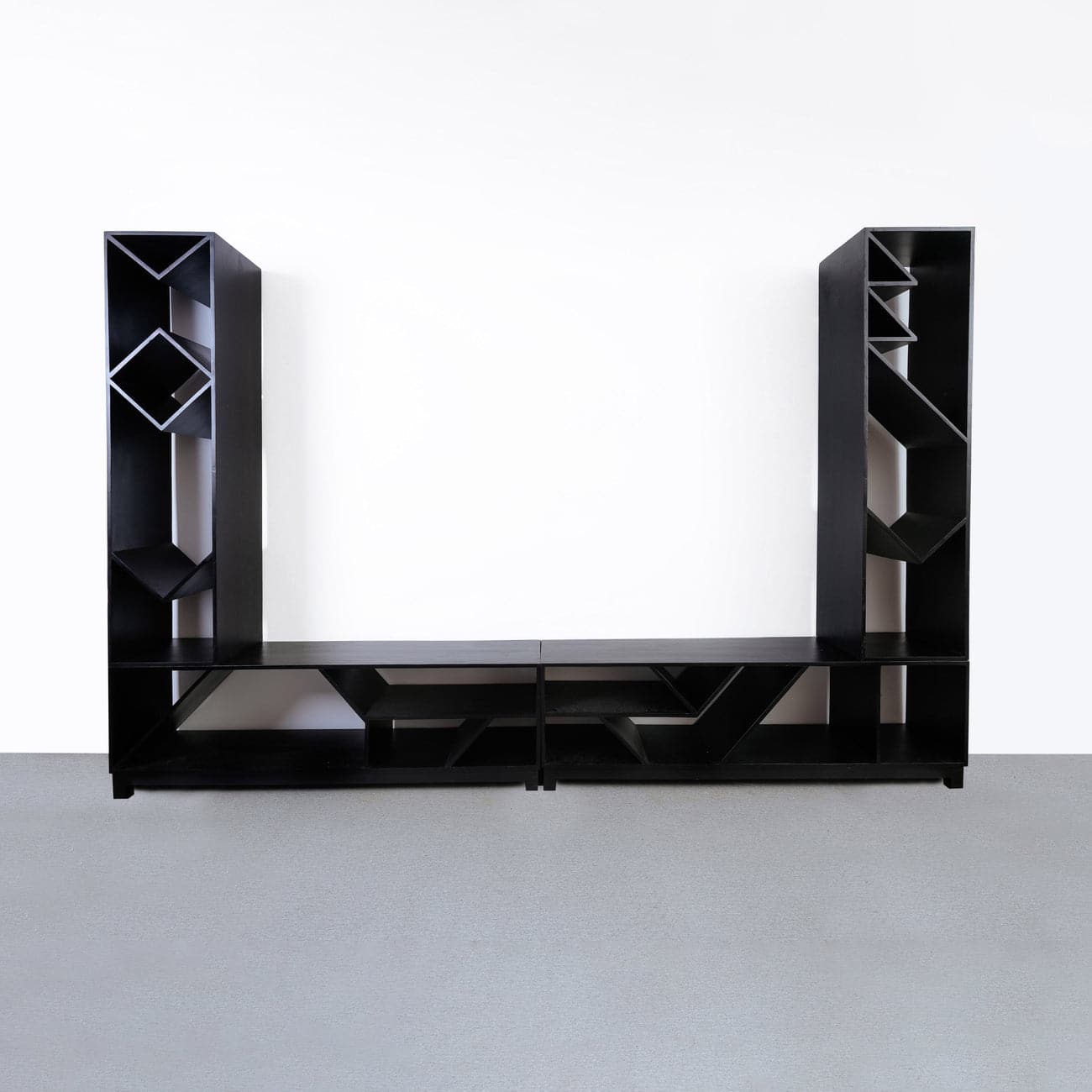 Bonucci Modular Media Storage System-France & Son-FL1515BLK-3-Media Storage / TV StandsBottom Left Module-1-France and Son