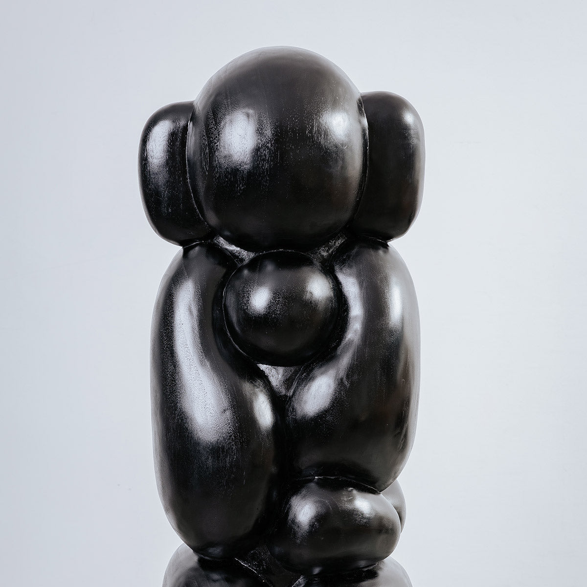 Mothers Love Teak Floor Sculpture - Large-France & Son-FL2002BLK-Decorative Objects-3-France and Son