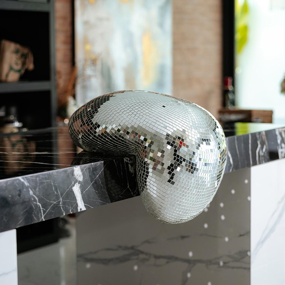 Melting Disco Ball Sculpture-France & Son-FL2018-Decor-3-France and Son