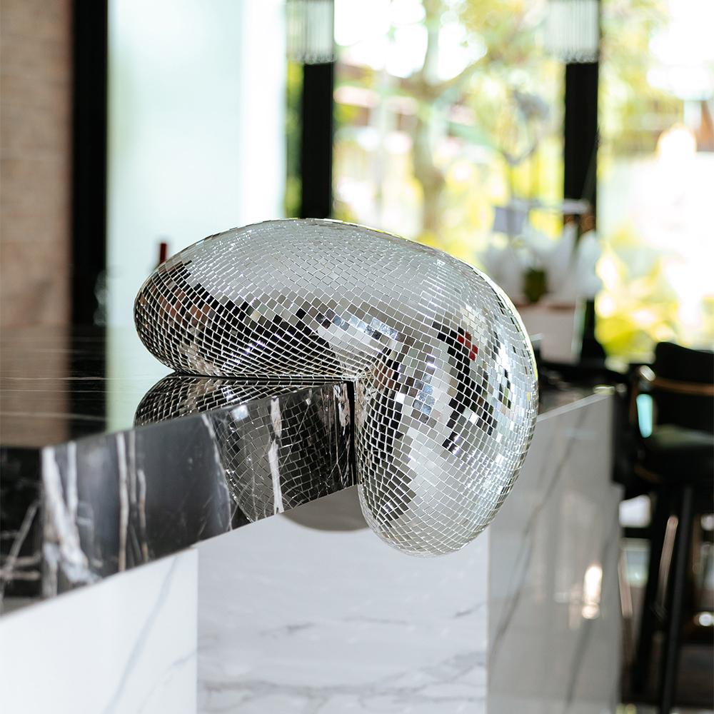 Melting Disco Ball Sculpture-France & Son-FL2018-Decor-5-France and Son