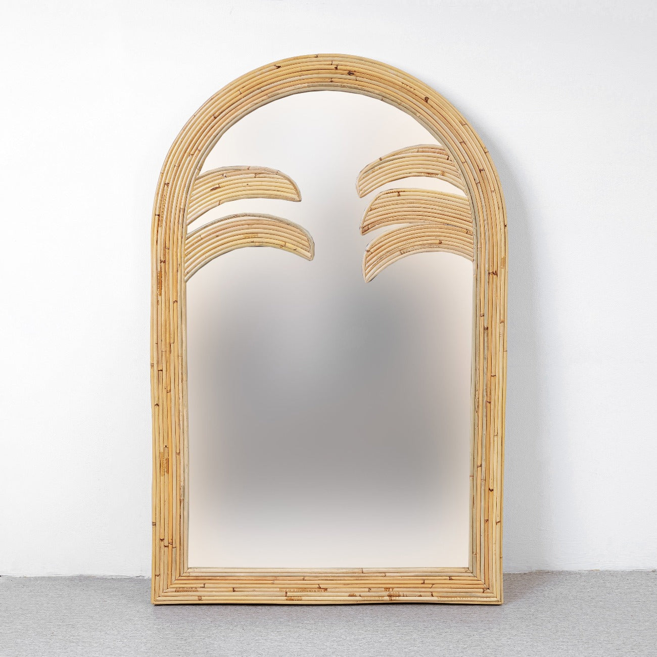 Tishala Rattan Mirror-France & Son-FL6002L-MirrorsLarge-3-France and Son