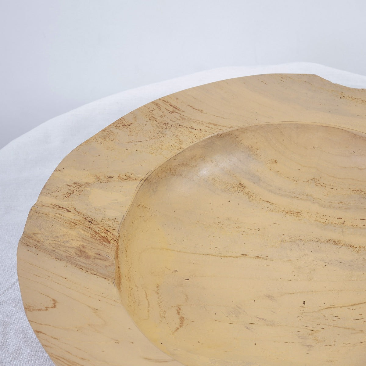 Organic Modern Teak Bowl-France & Son-FL9011WHTS-BowlsSmall-Ivory-6-France and Son