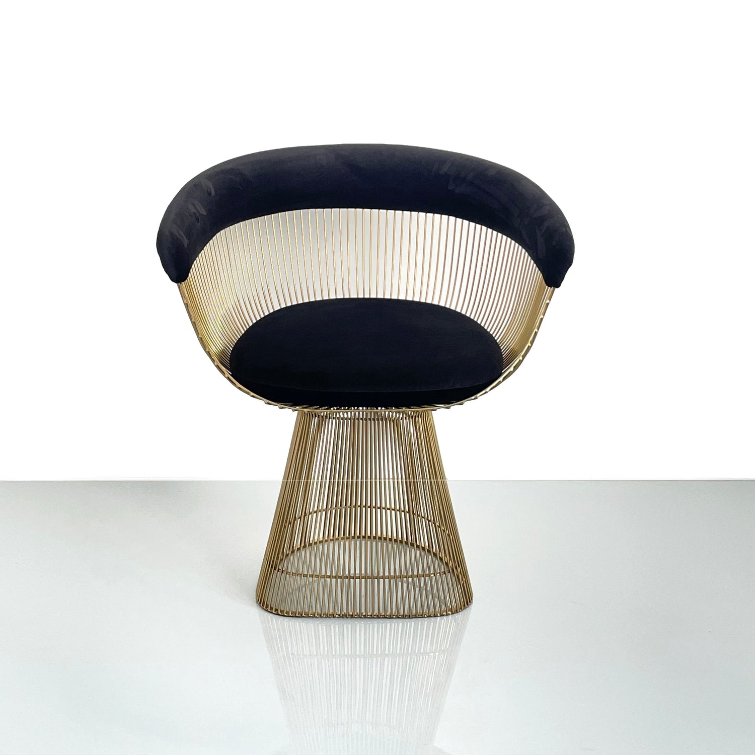 Platner Dining Chair-France & Son-FMC029BLKGLD-Dining ChairsPolished Gold-10-France and Son