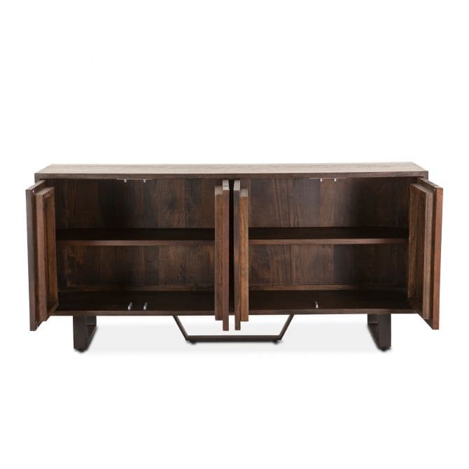 Mountain Lodge 70" Sideboard Premium Dark Walnut-Home Trends & Designs-HOMETD-FML-SB70PW-Sideboards & Credenzas-5-France and Son