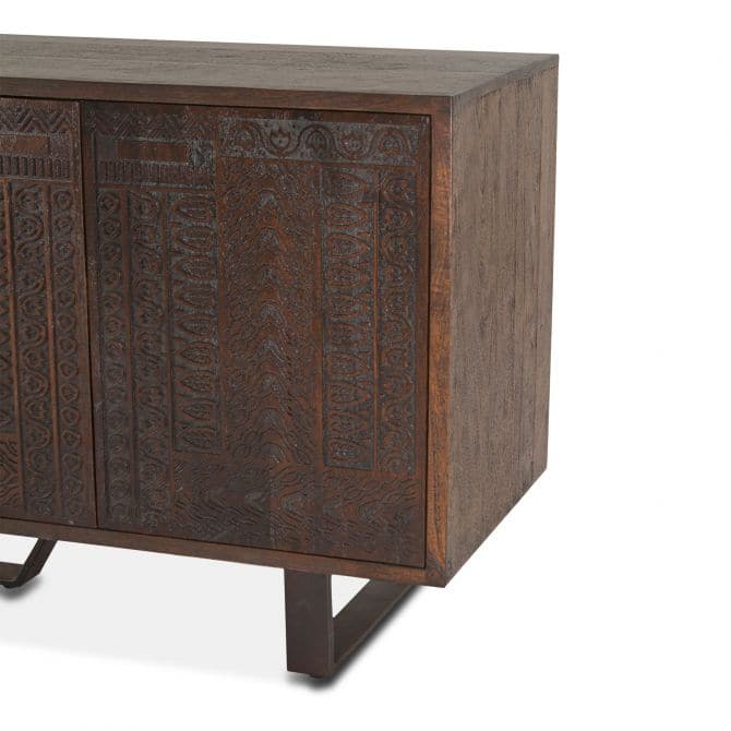 Mountain Lodge 70" Sideboard Premium Dark Walnut-Home Trends & Designs-HOMETD-FML-SB70PW-Sideboards & Credenzas-6-France and Son