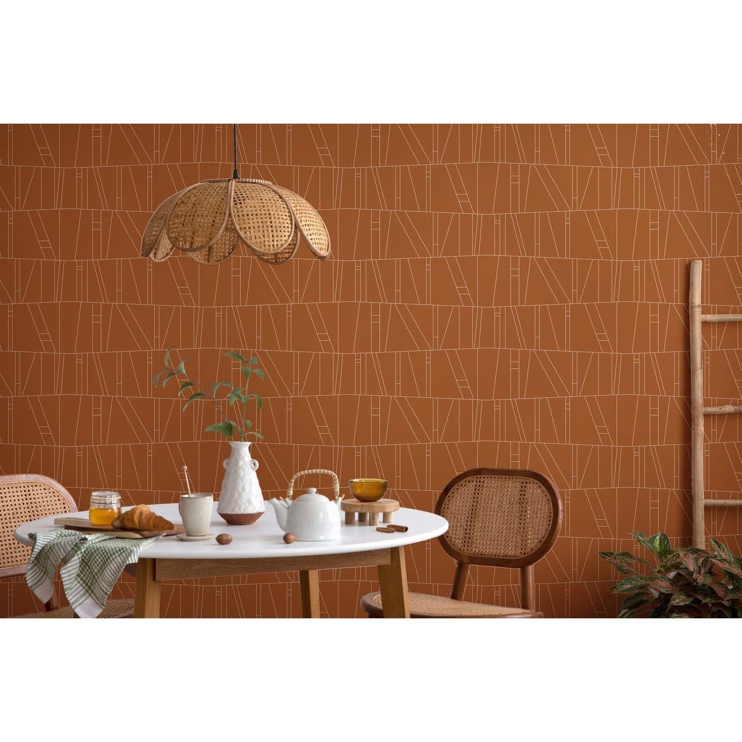 Kazi Wallpaper-Mitchell Black-MITCHB-WCFM2-MO-PM-10-Wall DecorPatterns Mocha-Premium Matte Paper-6-France and Son