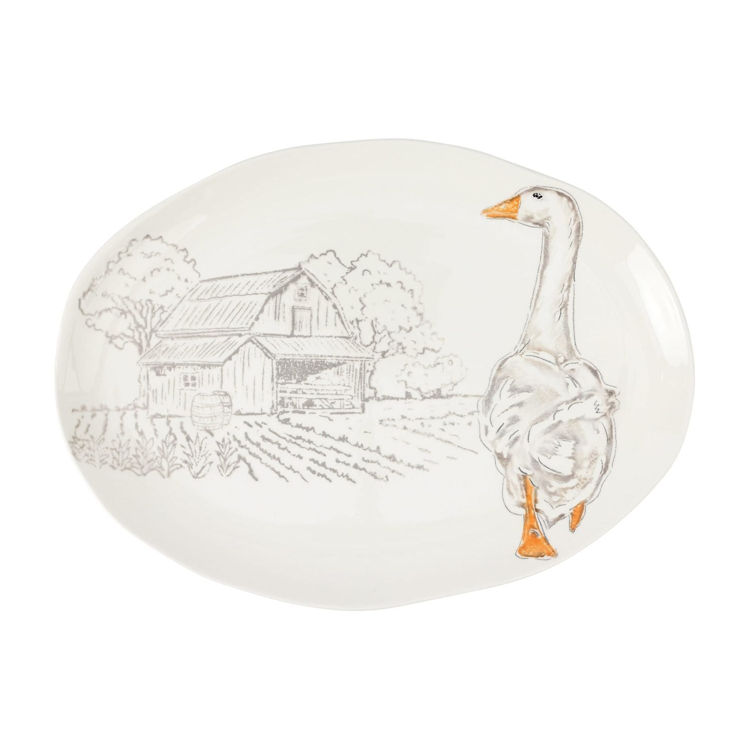 Fattoria Goose Oval Platter