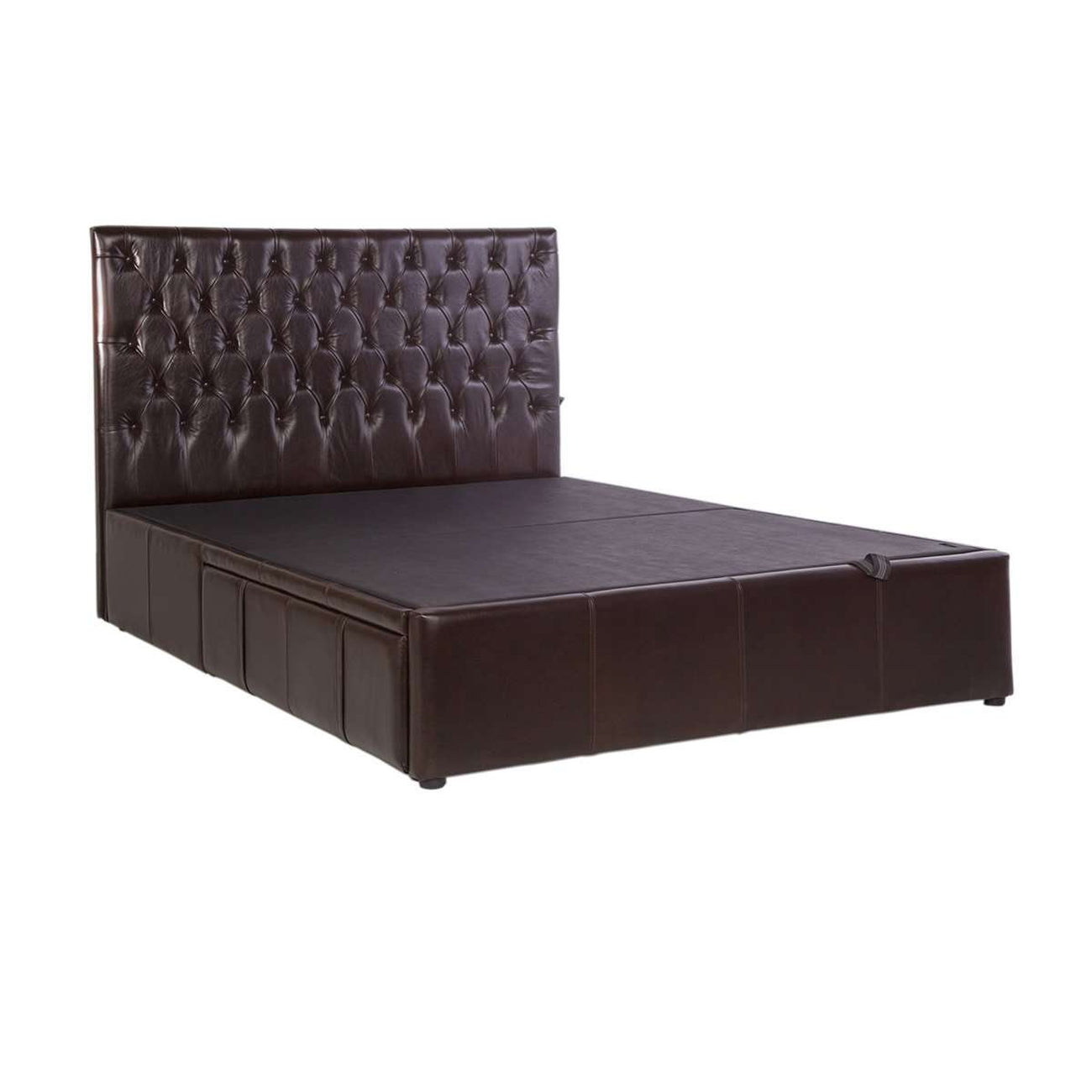Carmel Leather Storage Bed-France & Son-FUB3041TORI-Beds45" Headboard-1-France and Son