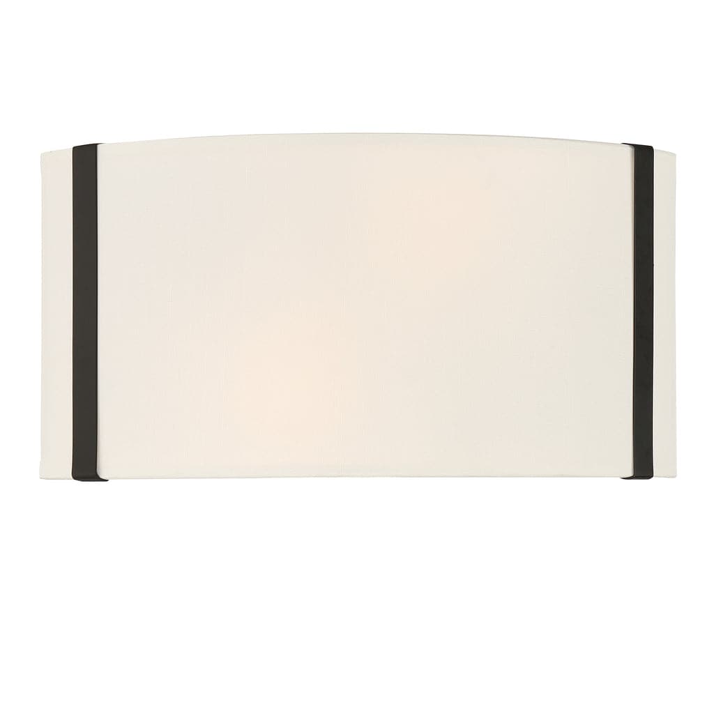 Fulton 2 Light Wall Mount-Crystorama Lighting Company-CRYSTO-FUL-902-BK-Wall LightingBlack-1-France and Son