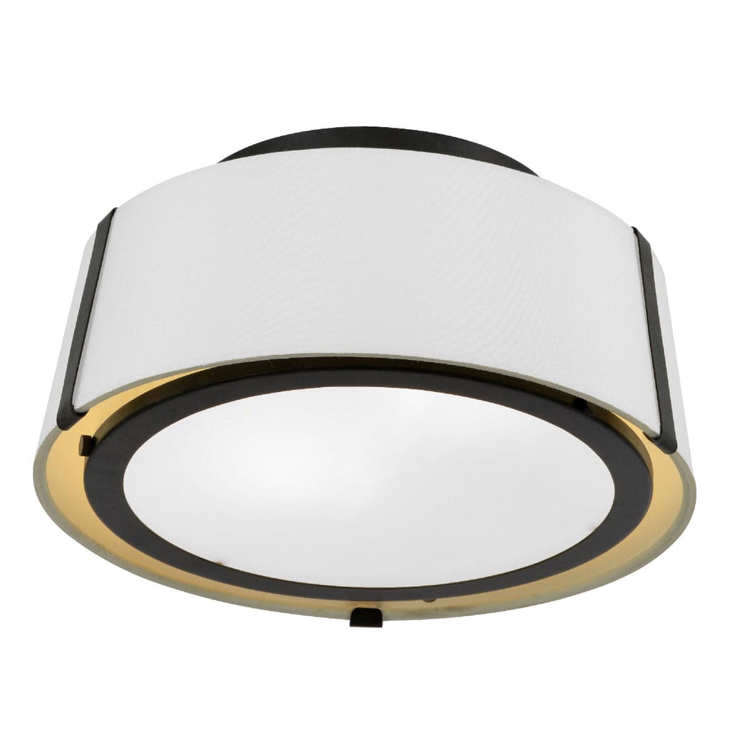 Fulton 2 Light Ceiling Mount-Crystorama Lighting Company-CRYSTO-FUL-903-BK-Flush MountsBlack Metal-5-France and Son