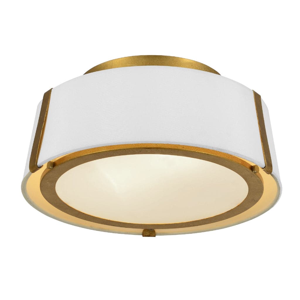 Fulton 2 Light Ceiling Mount-Crystorama Lighting Company-CRYSTO-FUL-903-BK-Flush MountsBlack Metal-6-France and Son