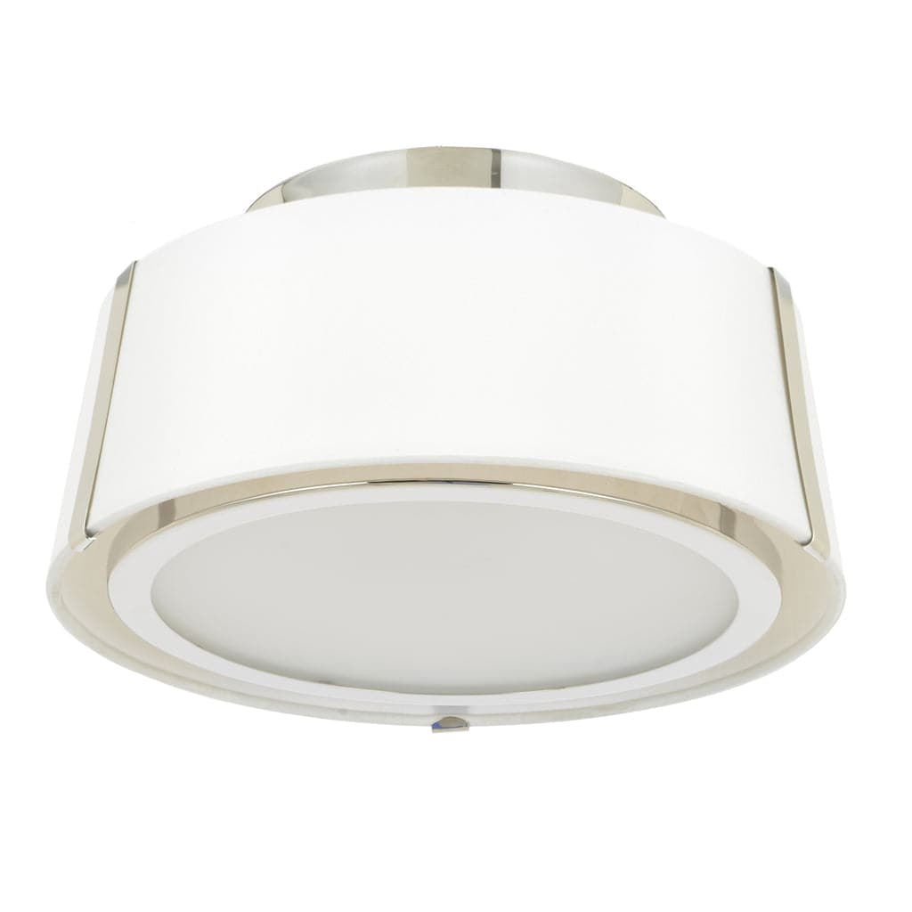 Fulton 2 Light Ceiling Mount-Crystorama Lighting Company-CRYSTO-FUL-903-BK-Flush MountsBlack Metal-7-France and Son