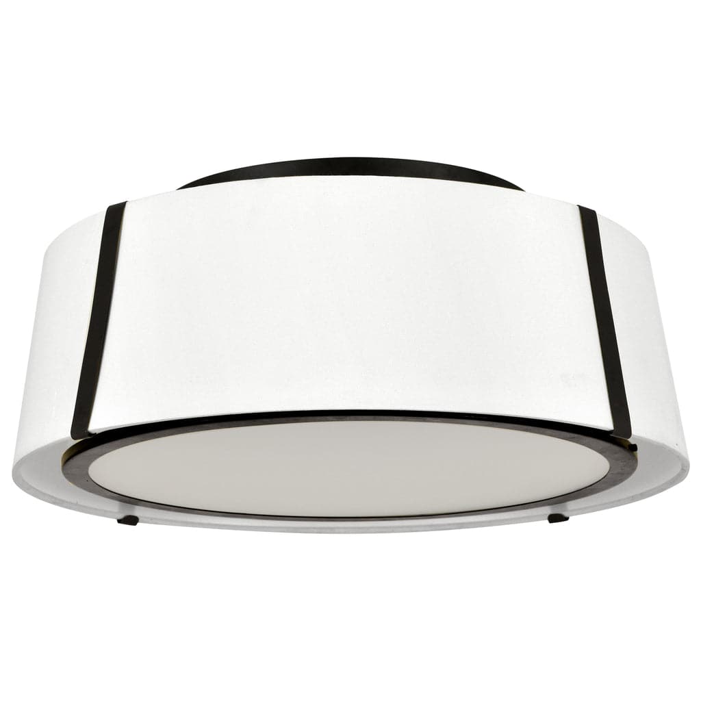 Fulton 3 Light Ceiling Mount-Crystorama Lighting Company-CRYSTO-FUL-905-BK-Flush MountsBlack Metal Finish-1-France and Son