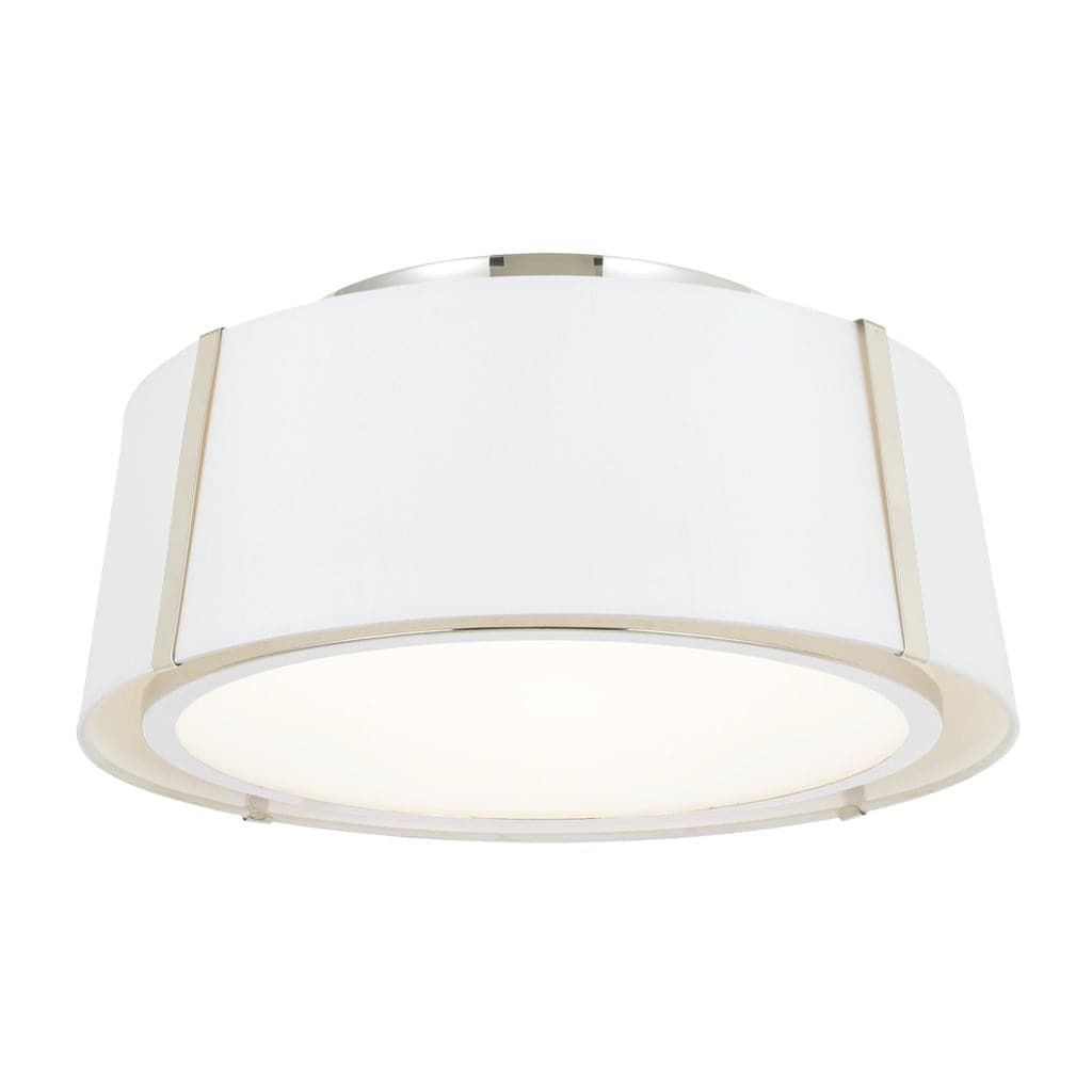 Fulton 3 Light Ceiling Mount-Crystorama Lighting Company-CRYSTO-FUL-905-BK-Flush MountsBlack Metal Finish-9-France and Son