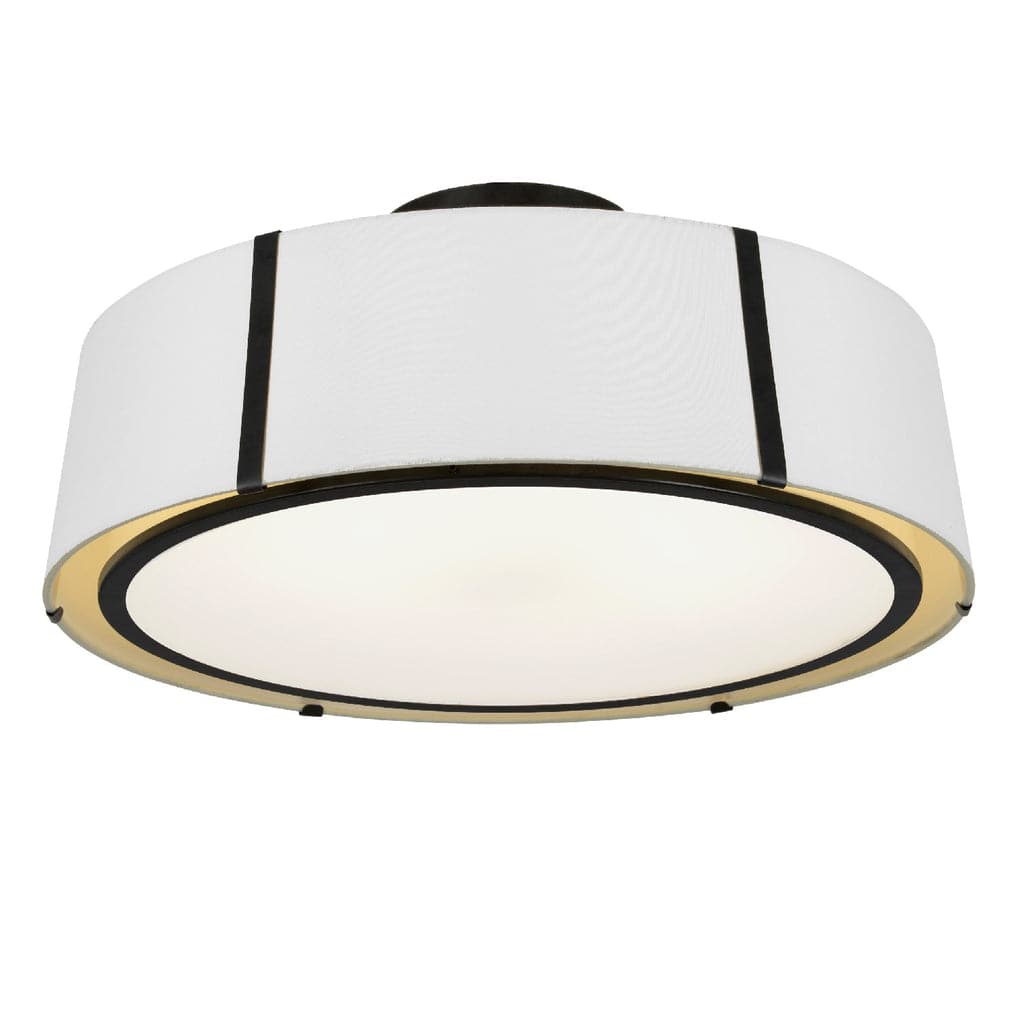 Fulton 6 Light Semi-Flush-Crystorama Lighting Company-CRYSTO-FUL-907-BK_CEILING-Outdoor Flush MountsBlack Metal-1-France and Son