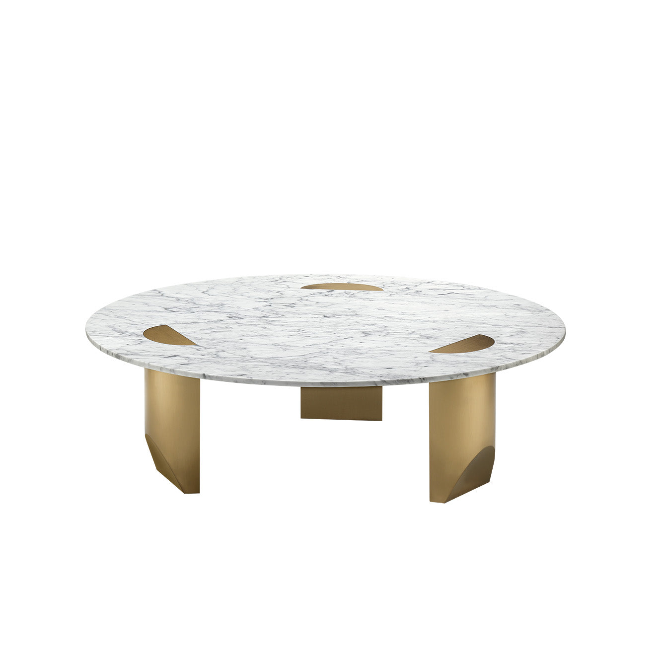 Patrina Carrara Marble Coffee Table-France & Son-FVT720MWHT-Coffee Tables-1-France and Son