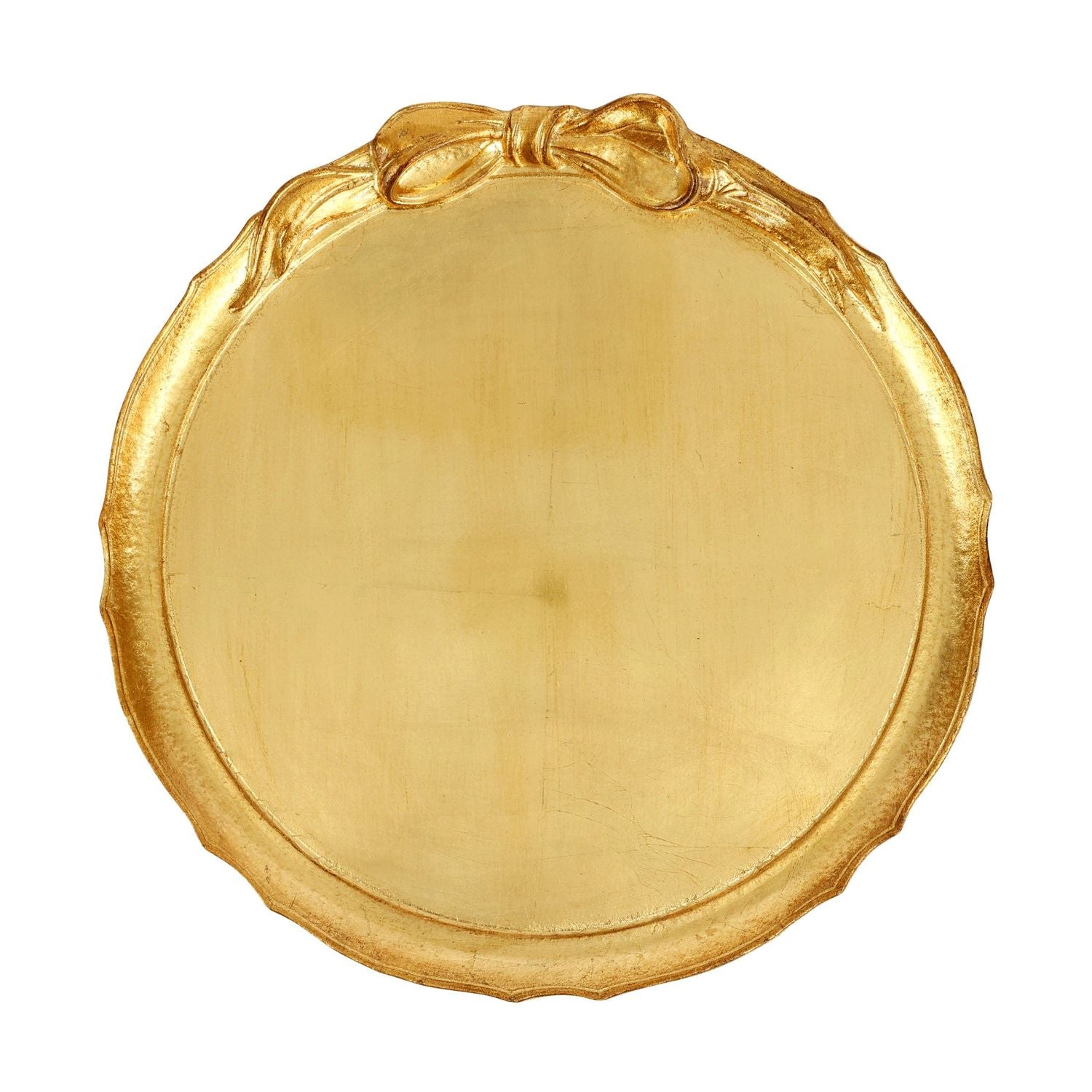 Florentine Wooden Accessories Bow Round Tray - Default Title