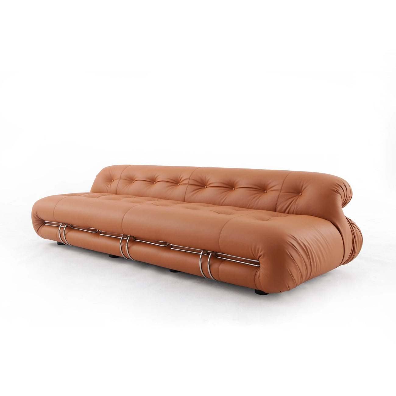 Scarpa Sofa - Tan Leather-France & Son-FYS0783BRN-Sofas-3-France and Son