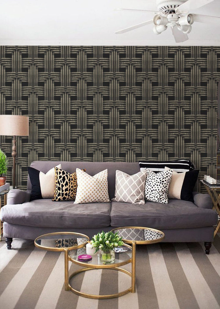 Falls Wallpaper-Mitchell Black-MITCHB-WC400-1-PM-10-Wall DecorPatterns Blackstone-Premium Matte Paper-6-France and Son