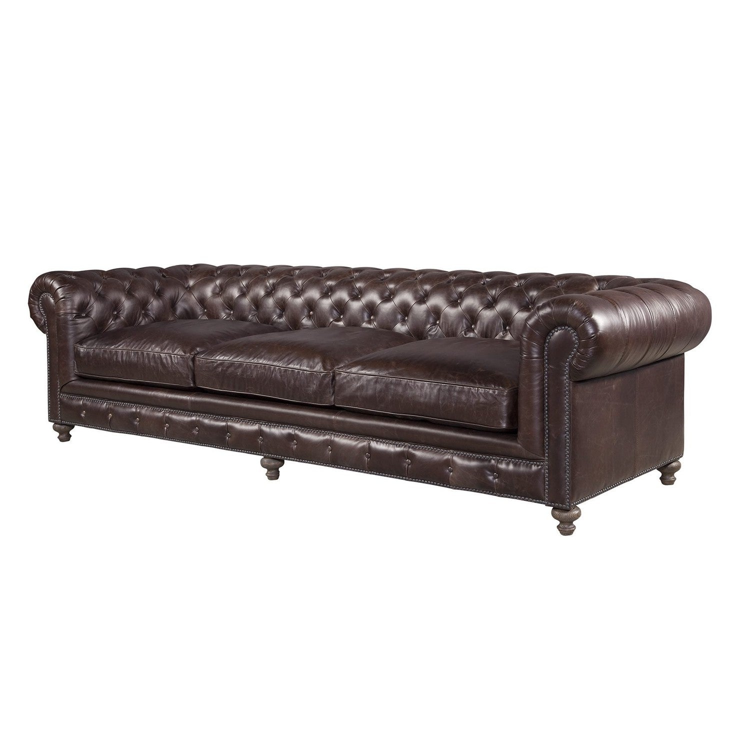 Finn Sofa-Spectra Home-SpectraHome-93240L-04DF-SofasValencia Dark Brown Leather-118-2-France and Son