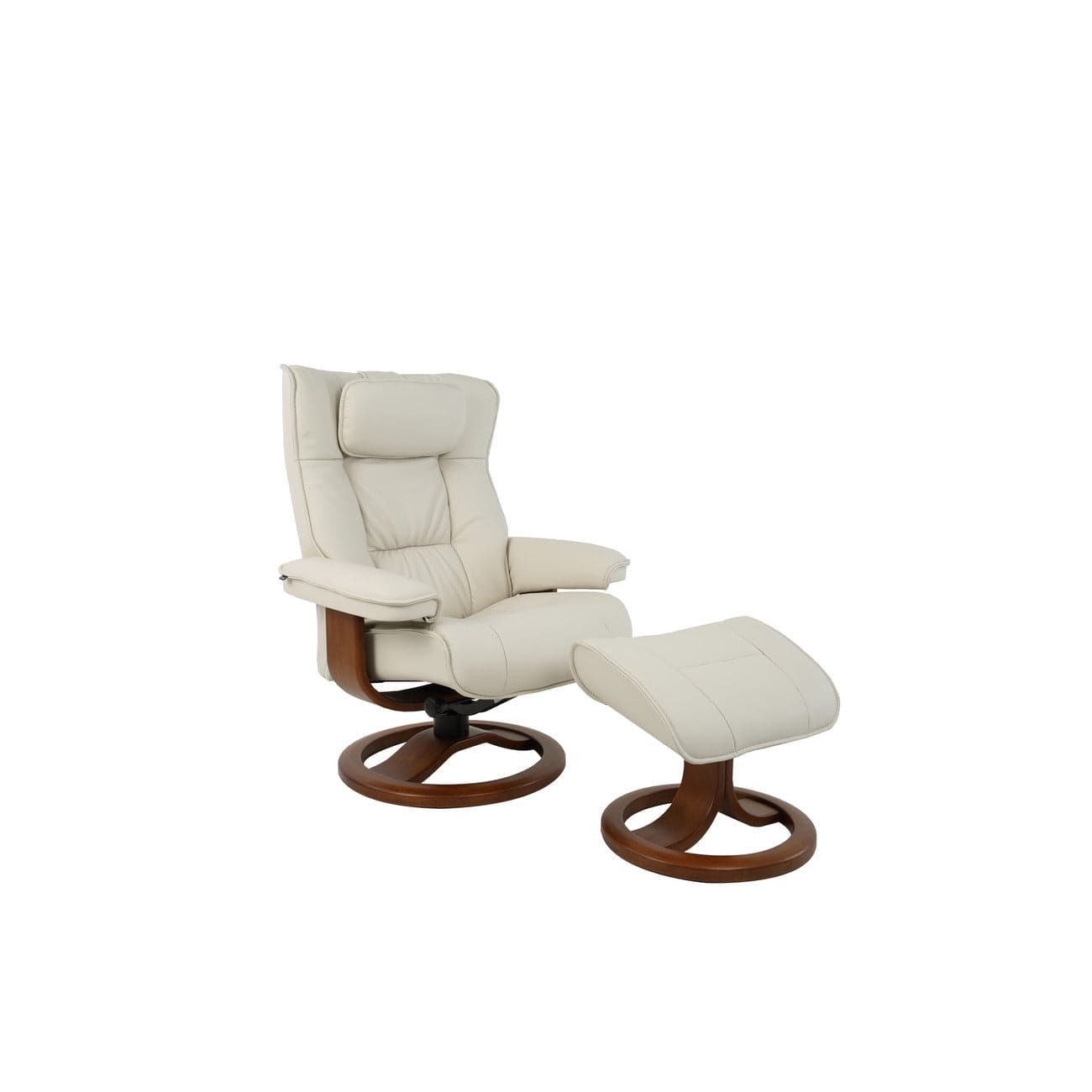 Regent R Small Recliner with Footstool-Fjords-FJORDS-117UPI-546-Lounge ChairsAL Ivory-1-France and Son