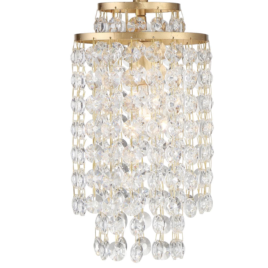 Gabrielle 1 Light Chandelier-Crystorama Lighting Company-CRYSTO-GAB-B7301-GA-ChandeliersAntique Gold-3-France and Son