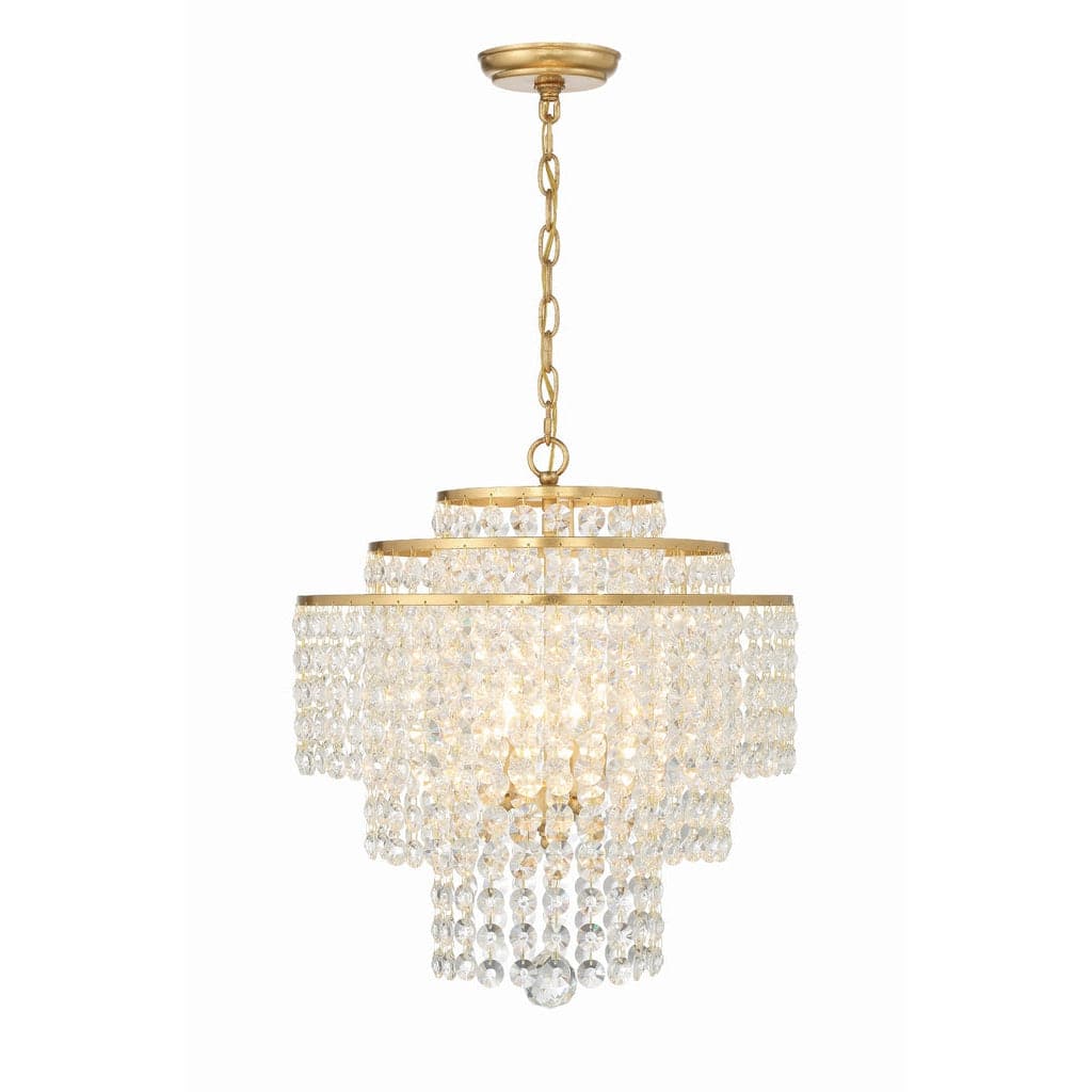 Gabrielle 4 Light Chandelier-Crystorama Lighting Company-CRYSTO-GAB-B7304-GA-ChandeliersAntique Gold-1-France and Son