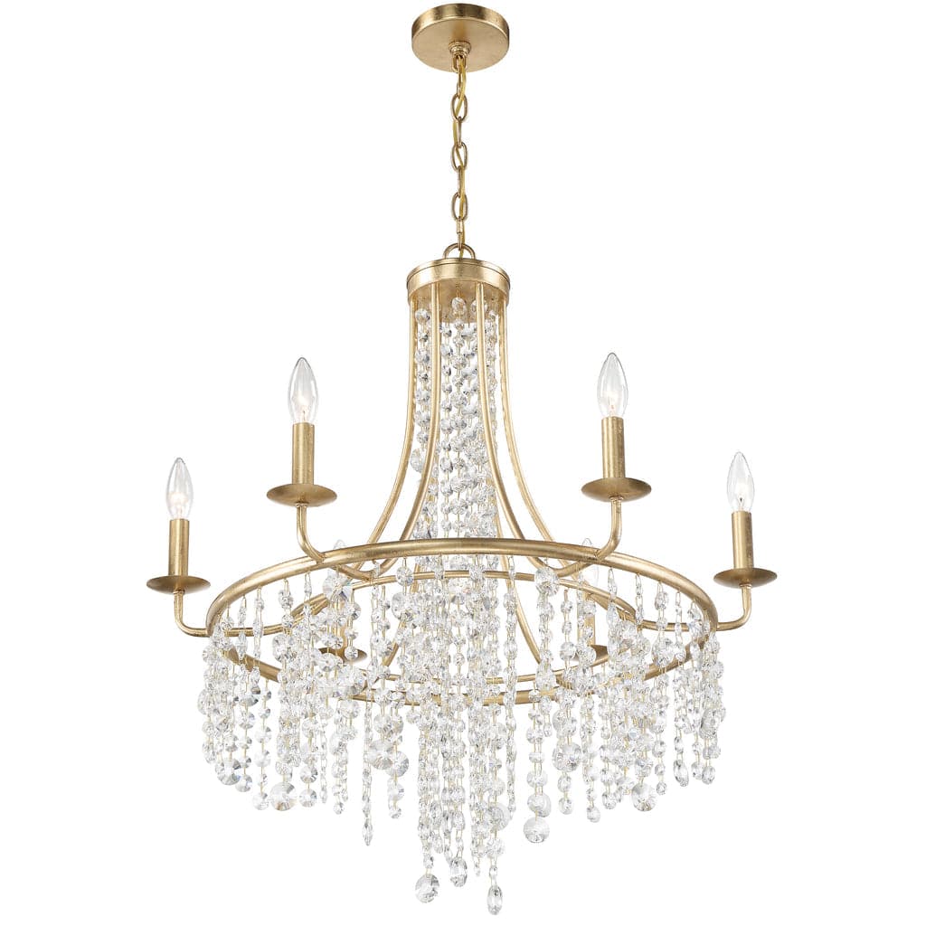 Gabrielle 6 Light Chandelier-Crystorama Lighting Company-CRYSTO-GAB-B7306-GA-Chandeliers-4-France and Son