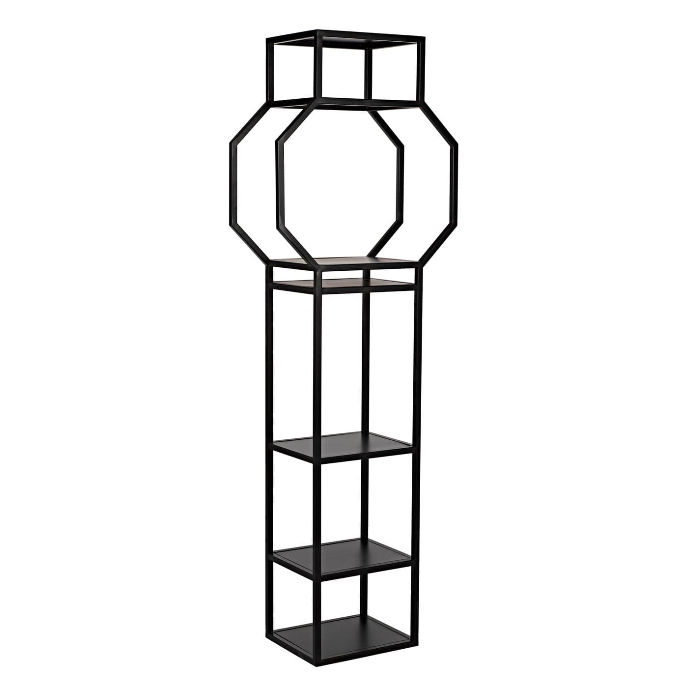 Downtown Bookcase-Noir-NOIR-GBCS236MTB-Bookcases & CabinetsDowntown B Bookcase-2-France and Son